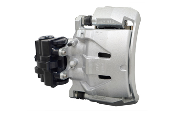 Disc Brake Caliper with Integrated Electric Parking Brake for Small-to-Mid Sized Trucks (Reference Exhibit)